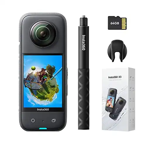 Insta360 X3 Get-Set Kit- Waterproof 360 Action Camera with 1/2