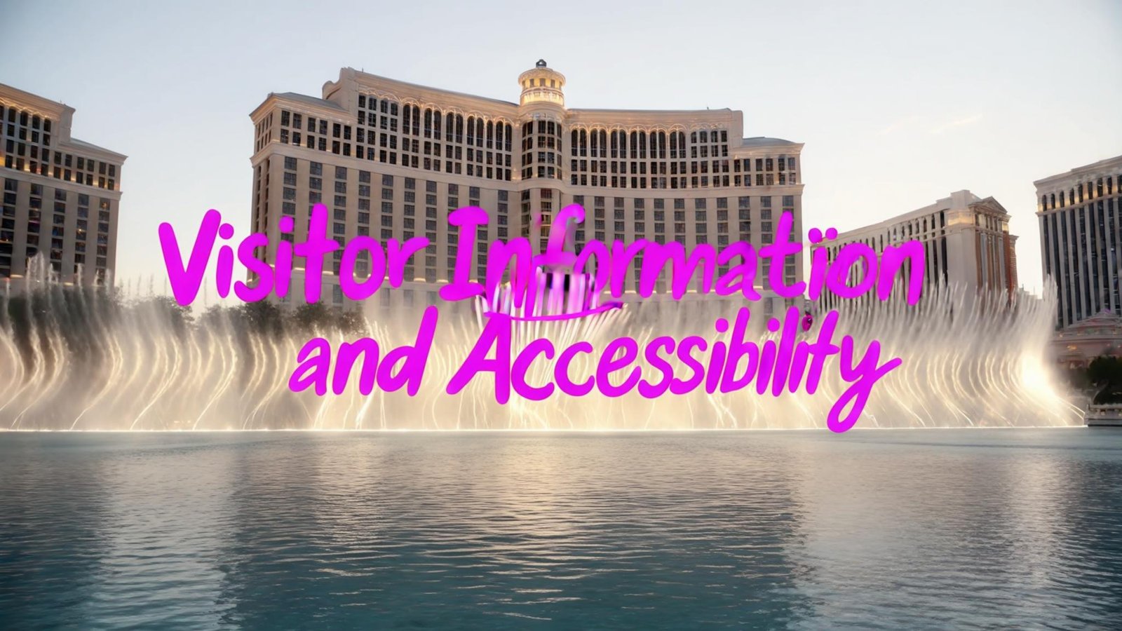 Bellagio Fountain Visitor Information and Accessibility